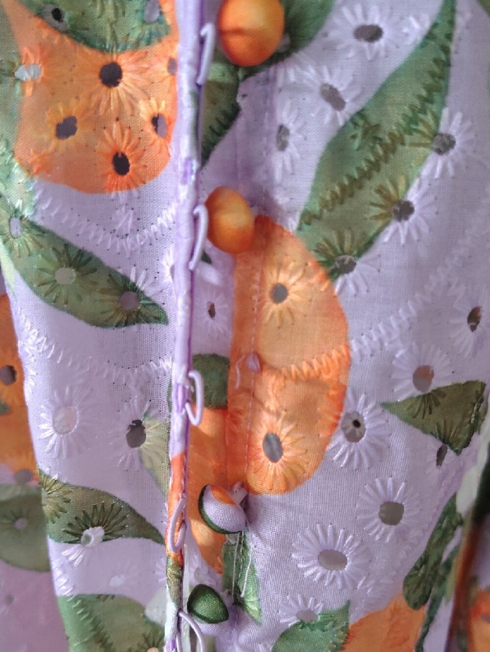 NWT Lavender Floral Print Midi Dress with Belt - Picture 7 of 8